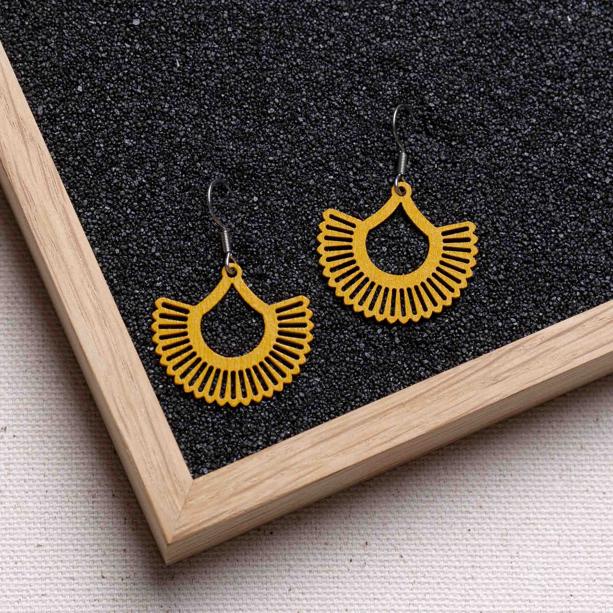 Ohrringe / Ohrhänger aus Holz | Boho