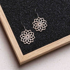 Ohrringe / Ohrhänger aus Holz | Mandala