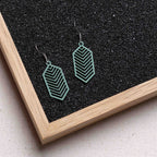 Ohrringe / Ohrhänger aus Holz | Geometric