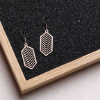 Ohrringe / Ohrhänger aus Holz | Geometric