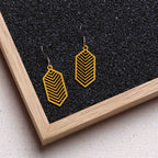 Ohrringe / Ohrhänger aus Holz | Geometric