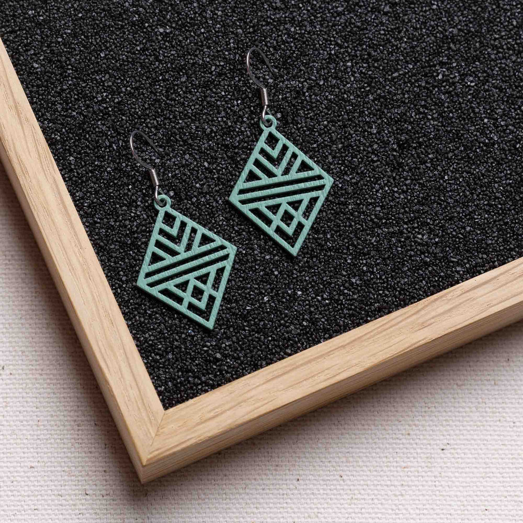 Ohrringe / Ohrhänger aus Holz | Tribal Echo