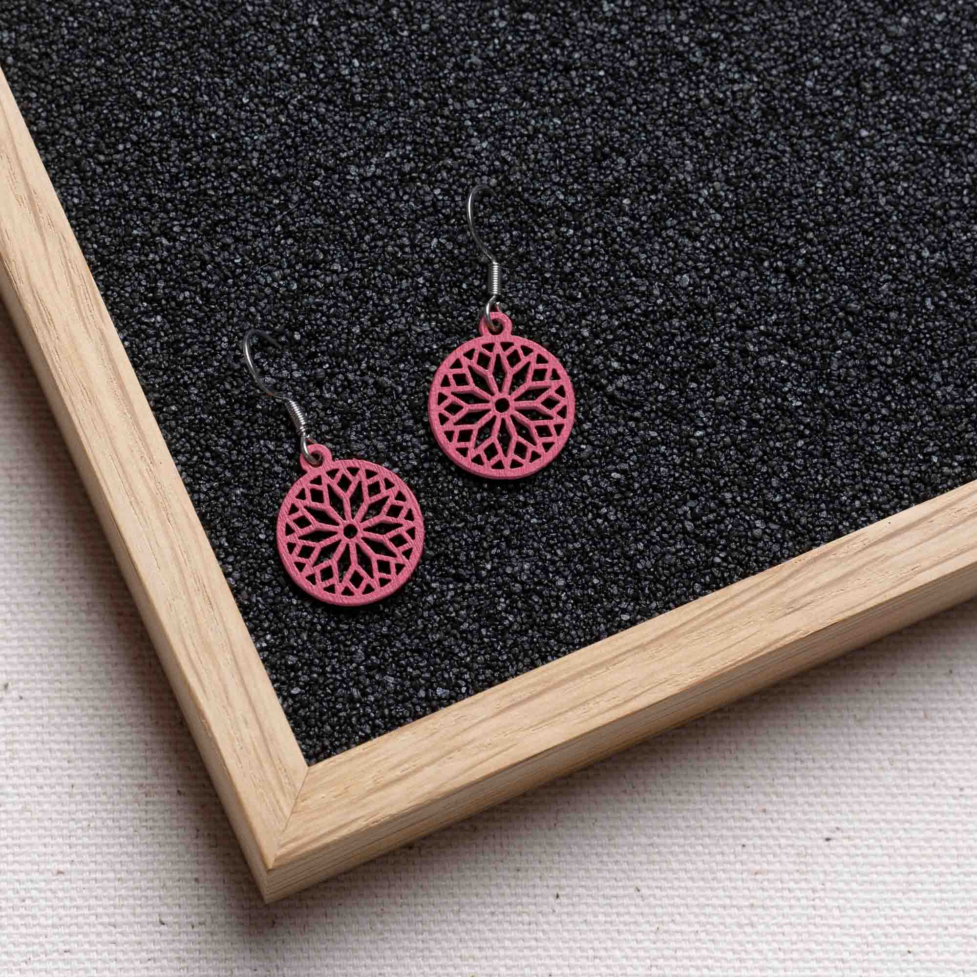 Ohrringe / Ohrhänger aus Holz | Sunwheel