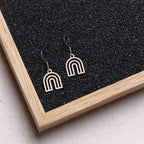 Ohrringe / Ohrhänger aus Holz | Rainbow