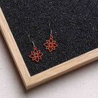 Ohrringe / Ohrhänger aus Holz | Flower mini