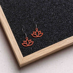Ohrringe / Ohrhänger aus Holz | Flower Lotus