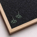 Ohrringe / Ohrhänger aus Holz | Flower Lotus