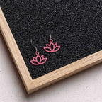 Ohrringe / Ohrhänger aus Holz | Flower Lotus