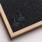 Ohrringe / Ohrhänger aus Holz | Flower Lotus