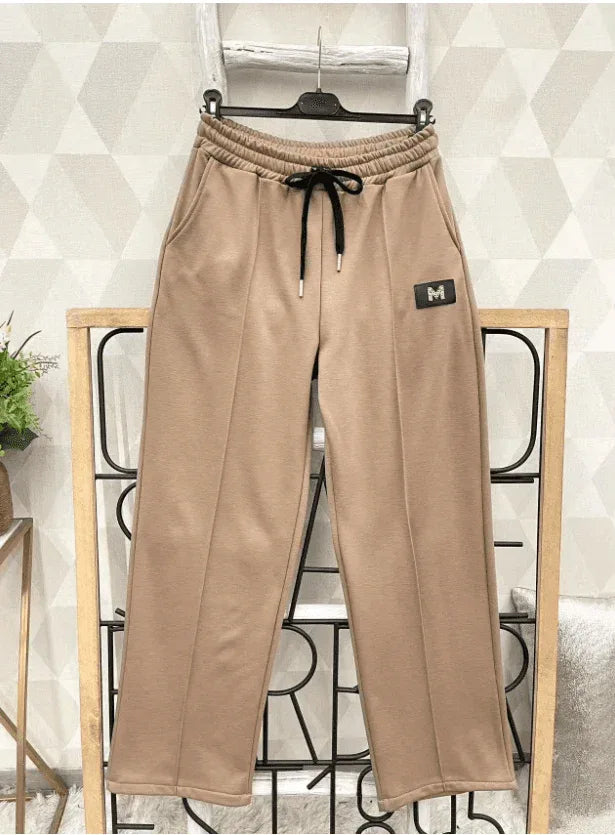 Damen Fleece-Hose mit Taschen – Warme weiche bequeme Hose für Freizeit & Outdoor