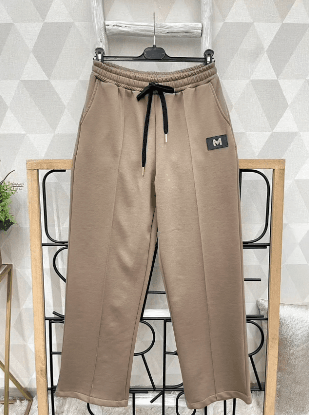 Lange Fleece-Hose mit Taschen