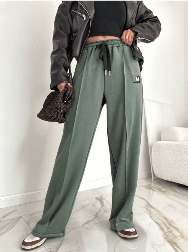 Lange Fleece-Hose mit Taschen