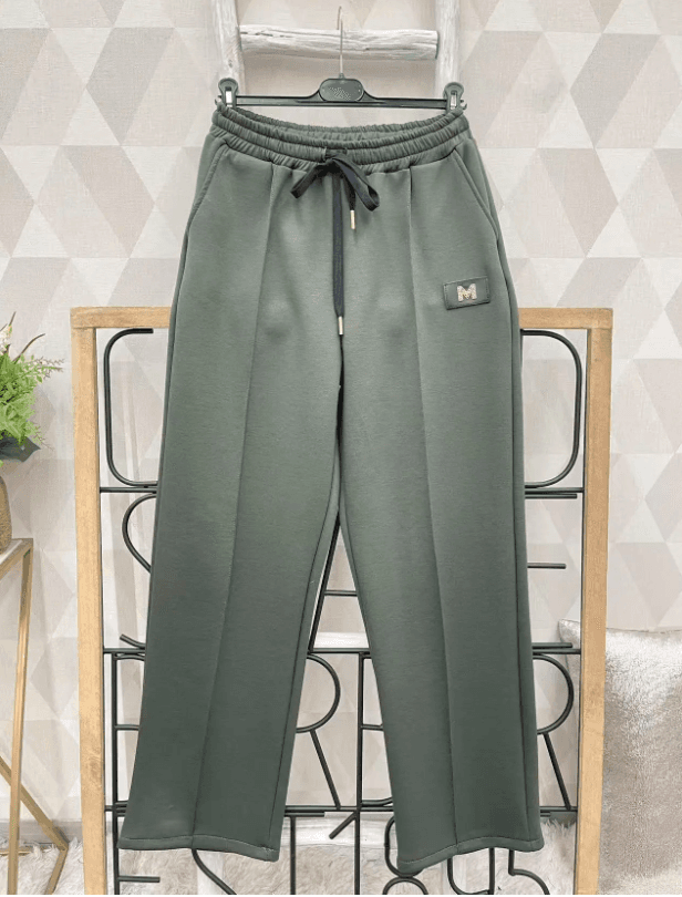 Lange Fleece-Hose mit Taschen
