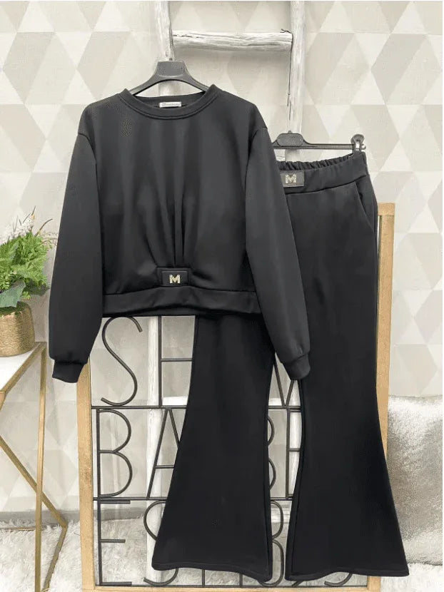 Damen Fleece-Set Zweiteilig – Warmes weiches gemütliches Set für Zuhause & Freizeit