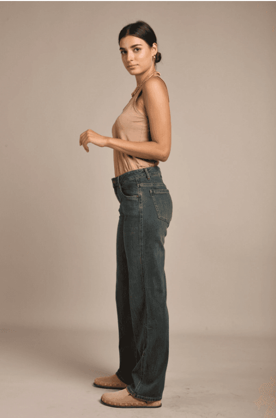 Toxik3 - Straight Jeans im Used-Look – High Waist & bequemer Stretch