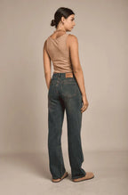 Toxik3 - Straight Jeans im Used-Look – High Waist & bequemer Stretch - Trendy Fashion