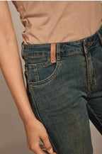 Toxik3 - Straight Jeans im Used-Look – High Waist & bequemer Stretch - Trendy Fashion