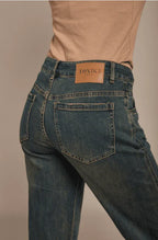 Toxik3 - Straight Jeans im Used-Look – High Waist & bequemer Stretch - Trendy Fashion