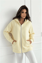 Oversize Weste mit Reißverschluss & Kapuze – lockere Passform