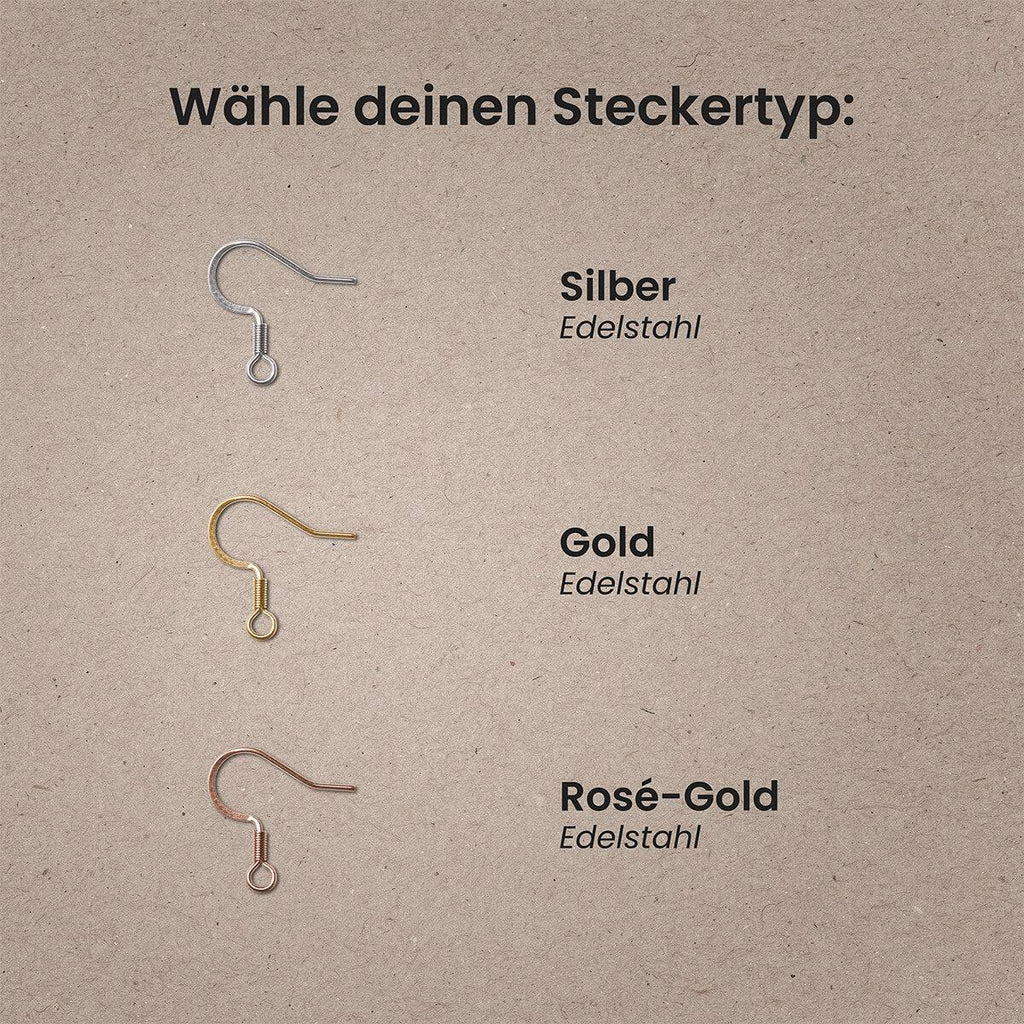 Ohrringe / Ohrhänger aus Holz | Flower