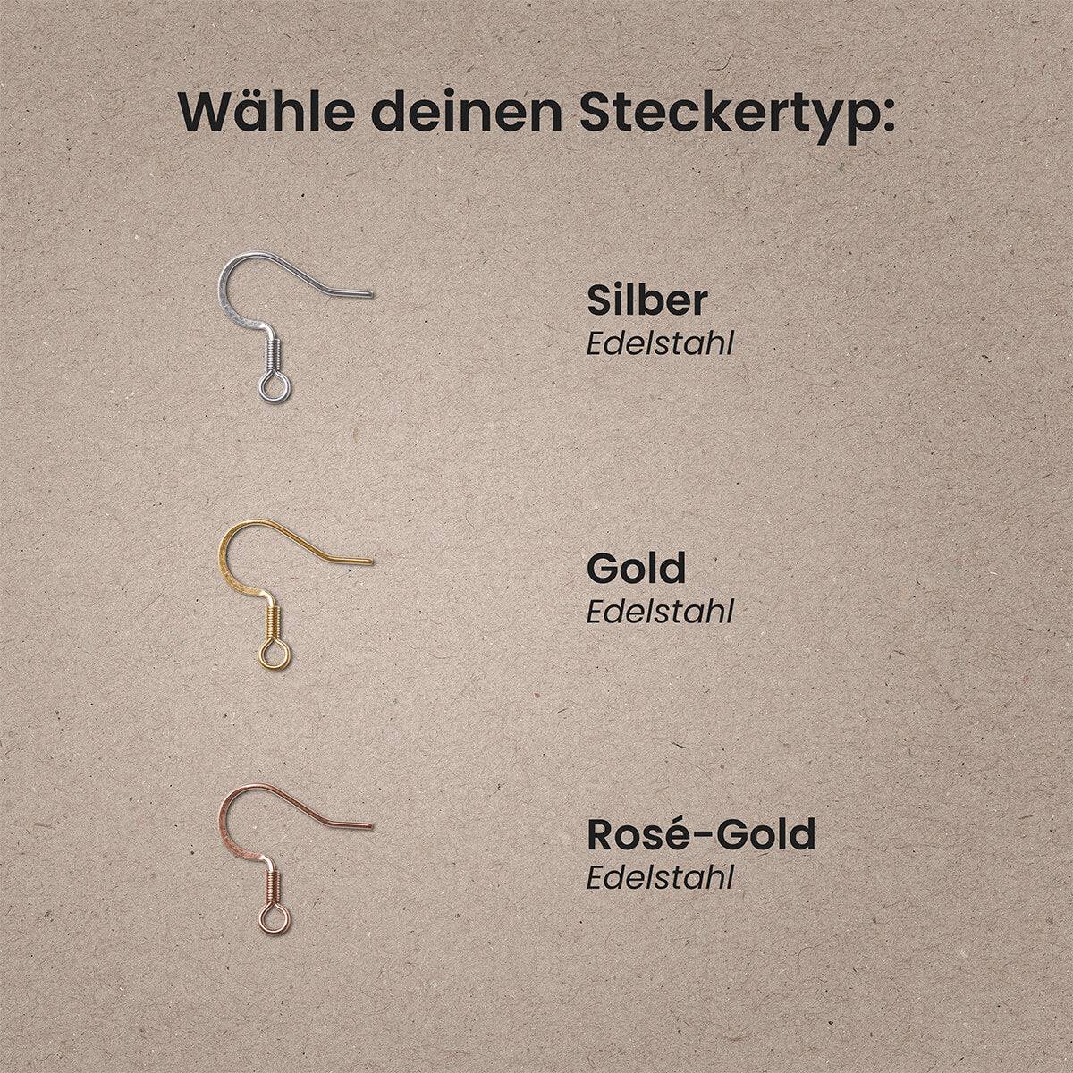 Ohrringe / Ohrhänger aus Holz | Flower