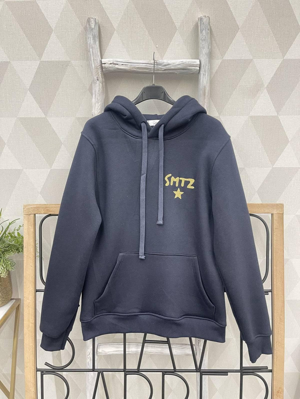 Damen Fleece Kapuzenpullover Star – Weicher warmer lässiger Hoodie für den Alltag