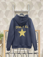 Damen Fleece Kapuzenpullover Star – Weicher warmer lässiger Hoodie für den Alltag