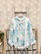Damen Sweatshirt Buntes Blumenmuster – Frisches farbenfroher einzigartiges Shirt