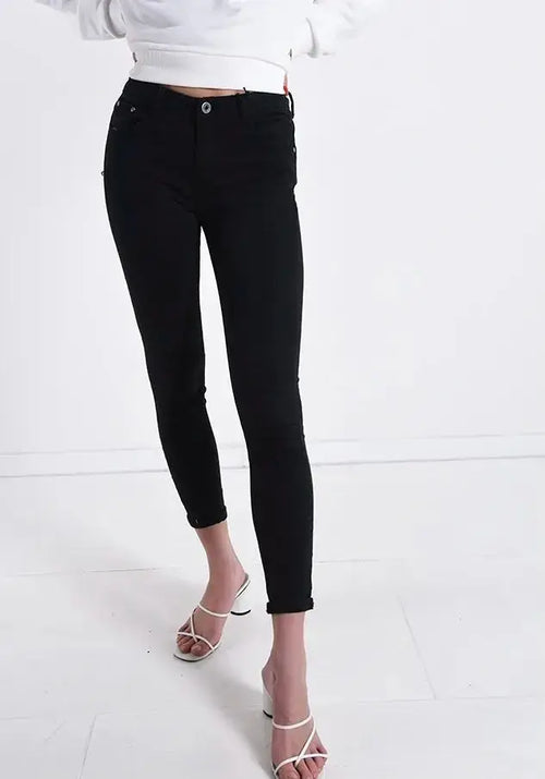 3DDENIM Damen Jeans Schwarz – innovativer Schnitt, perfekte Passform & Bewegungsfreiheit