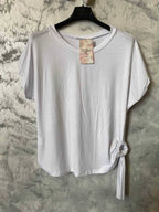Damen Viskose-Shirt Detail – elastisches Material mit schönem Fall