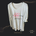 Damen Langarmshirt Leben – Alltagsshirt mit inspirierendem Schrift-Print