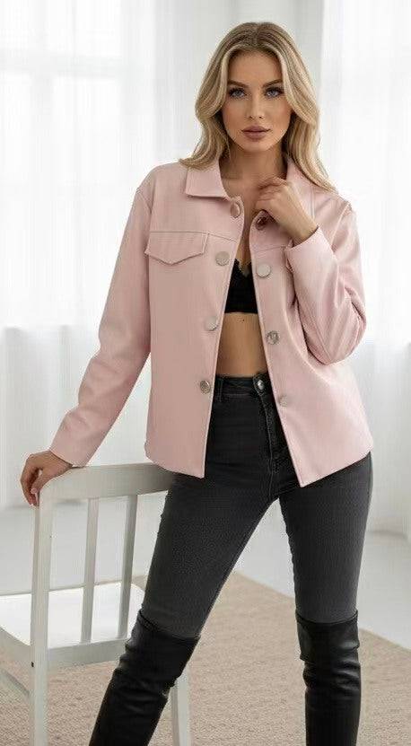 Klassische Damenlederjacke