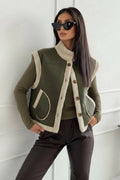 Stylische Damen Kuscheljacke mit Taschen – weich, warm & gemütlich